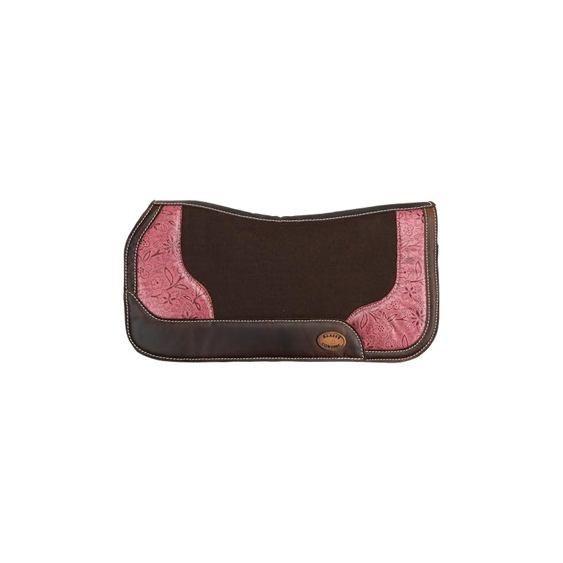 Klassy Cowgirl 28" x 30" Pink Prairie Contoured Felt Saddle