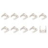 METALLIXITY 12pcs 30mm U Shape Pipe Fitting Clamp PVC Water