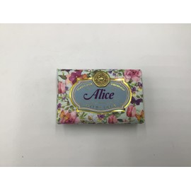 Alice - Gift Soap Bar For Her Birthday Rose Scent Mum Grandmother Cleanser Lather Present Girl