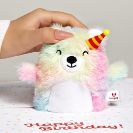 Lovepop® Plush Pop 3D Birthday Card Pop-Up Card with High-Quality Plush Toy | Hidden Compartment for Money Gifts & Vouchers | Includes Envelope | Extendable Note