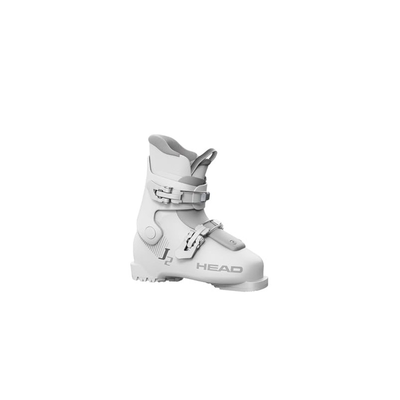 HEAD J 2 Junior Alpine Ski Boots, White/Gray, 19.5