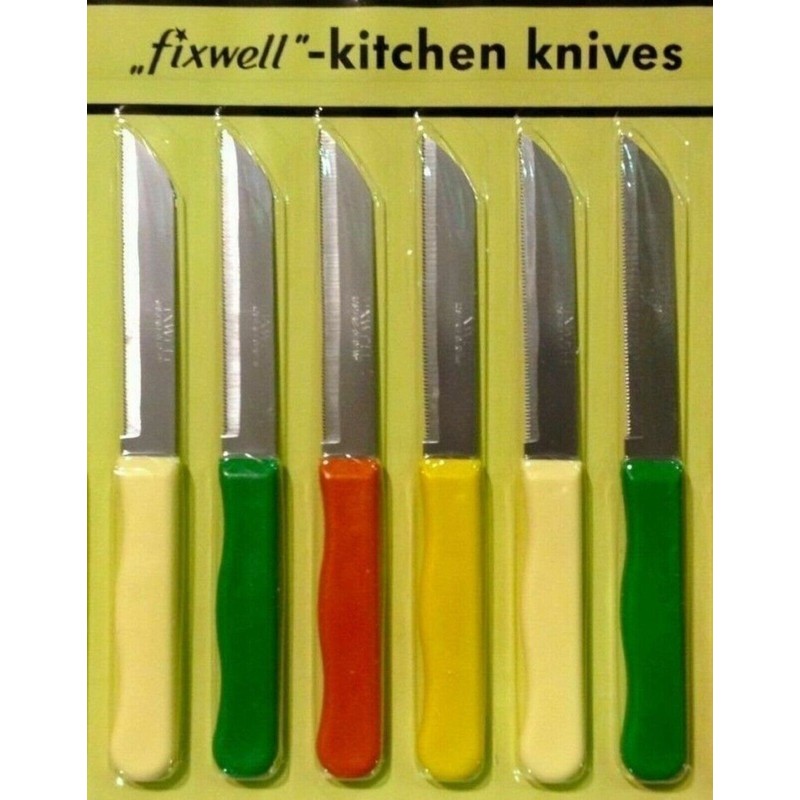 Fixwell 12pc Fixwell Knives set Multicolor Stainless Steel Free Shipping