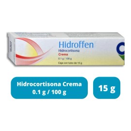 Hidrocortisona Crema 1% Hidroffen Tubo Con 15 Gramos