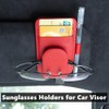 BoAn Sunglass Holder for Car Sun Visor,Magnetic Leather Sunglasses Holder,Auto