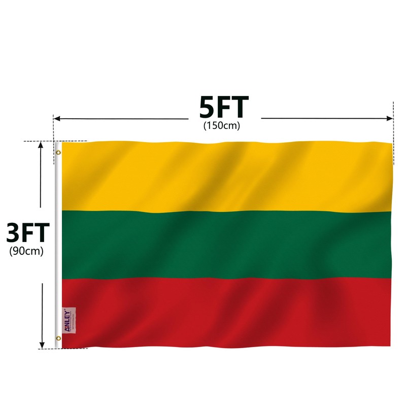 ANLEY Fly Breeze 3x5 Feet Lithuania Flag - Vivid Color