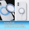 6pcs Universal Magnetic Ring, Sparkle Metal Ring Stickers No Magnet