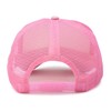 DALIX Blank Hat Two Tone Summer Mesh Cap in Pink