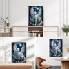 QINRUBB Wolf Wings Diamond Painting Adults, 5D Moon Diamond Painting
