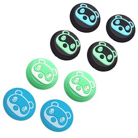 [Switch/Switch Lite Compatible] Analog Stick Cover, L/R Sensor Control Cap, Material, Anti-Slip Protective Cover (Set of 8), Rocker Cap, Cute Bear, Thumb Grip Cap, Joystick Cover, Joystick Cap (Set of