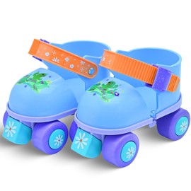 Patines de ruedas para niños y niñas de 2 a 6 años, patines ajustables para niños y niñas