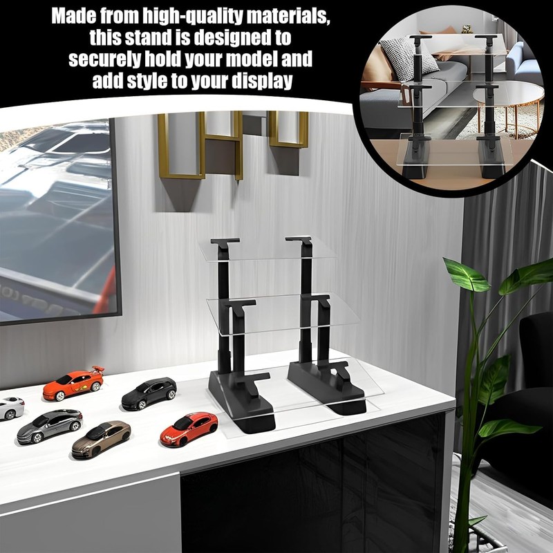 SUNUCO 3 Tier Car Model Display Stand, 1/24 Scale Diecast