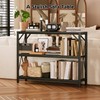 Homeiju Entry Table 40" Width, 3-Tier Entryway Table with Storage,
