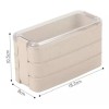 OEM Box Lunch 3 Niveles Topper Térmico Lonchera Cubiertos Bamboo