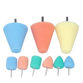 ZJchao 9Pcs Polishing Cone Metal Polish Sponge Buffing Ball Automotive Car Wheel Hub Care