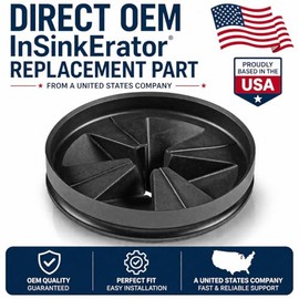 Replacement for Insinkerator Antimicrobial Quiet Collar Sink Baffle Part# QCB-AM, Evolution Garbage Disposals, 3.25" diameter, Replacement for InSinkErator QCB-AM Sink Baffle Splash Guard