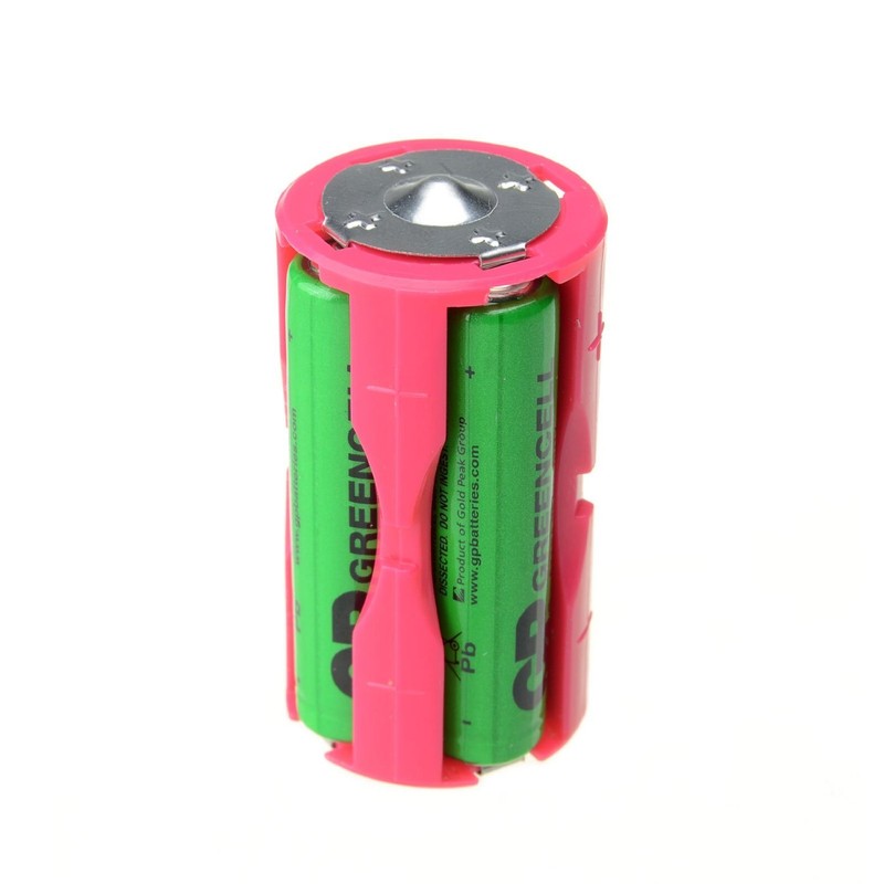 DSLRKIT 4AAA(LR03) to C Size Parallel Battery Adapter Holder (Pack