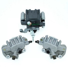 LYK Front & Rear Brake Calipers for Honda TRX450R Sportrax TRX450ER TRX450 04-14
