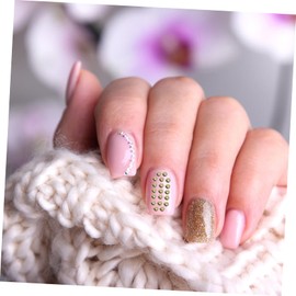 BIUDECO Nail Art Metal Stickers Gold Rhinestone Nail Decoration for Women DIY Manicure Supplies Elegant Hollow Retro Design for Home Salon Use