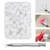 XPEX 100 Pack Nail Sponges, Nail Art Sponge Brush, Sponge