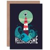 Wee Blue Coo Lighthouse Welcome Home Card