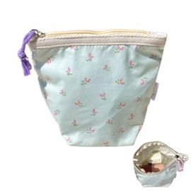 Small Cosmetic Bag, Small Make Up Bag, Portable Travel Makeup Bag, Small, Canvas Cosmetic Bag, 16.5 x 15 x 8 cm Make Up Bag, Handbag Small for Toiletries, Change