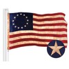 G128 Betsy Ross TeaStained Flag 2x3 Ft ToughWeave Pro Series