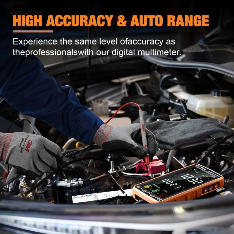Fkm Pro Digital Multimeter Tester TRMS 6000 Counts,Auto-Ra