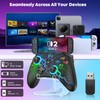 GAMSINGY Wireless PC Gaming Controller -RGB Lightning Pro Gamepad for