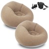 Inflatable Bean Bag Chairs for Adults with Electric Air Pump,