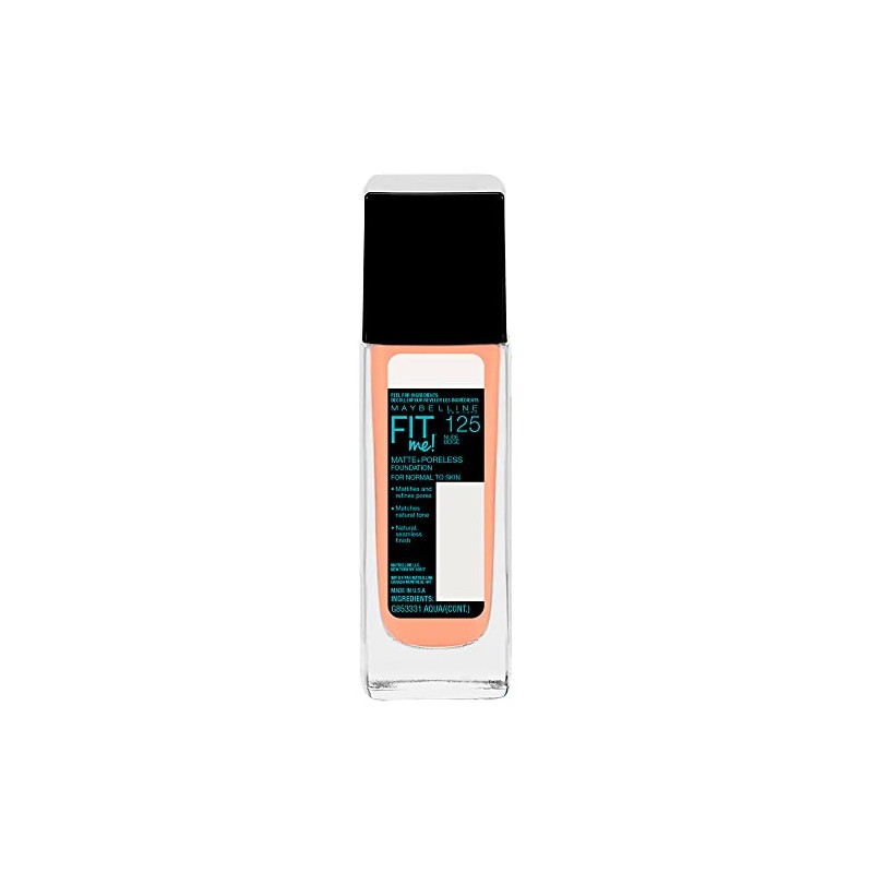 Maybelline Base de Maquillaje Fit Me Matte, 125 Nude Beige
