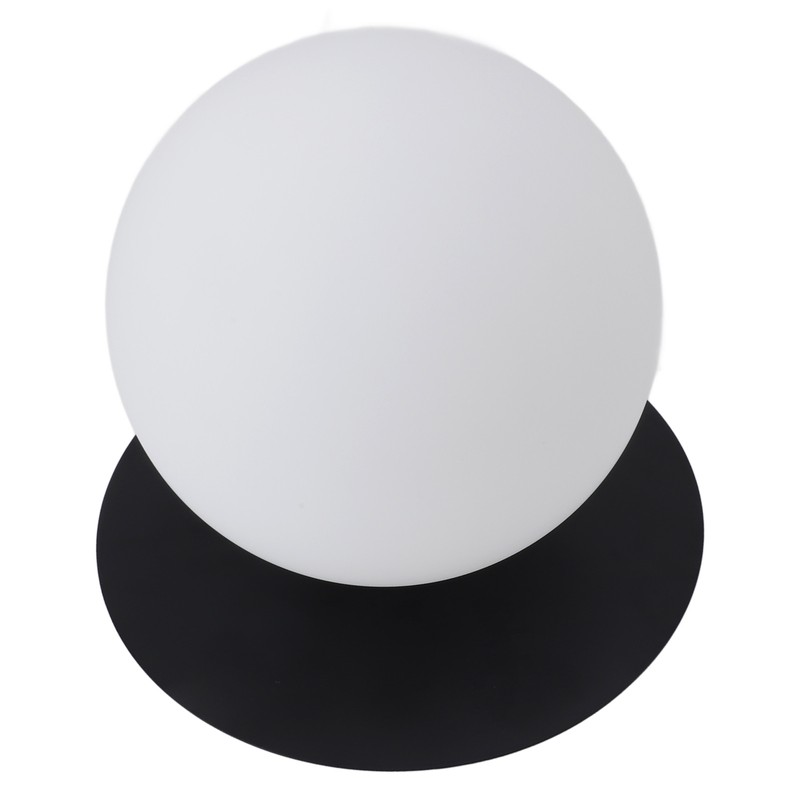 White Glass Globe Ceiling Light 18cm Diameter G9 Base Globe