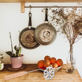 MAGICLULU Bunuelos Mould with Handle Flower Shaped Achappam Shape Rosette Maker Roasting Snack Spoon Rosette Cutter Tool Waffle Mould Made of Cast Aluminium for Baking Cooking in the Kitchen