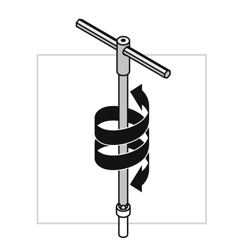 PB Swiss Tools T-Handle Hexagonal Screwdriver with Sliding Cross Handle