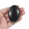 Ladeukoi Ladeukoi Oval Black Obsidian Palm Stone, Polished Worry Pocket