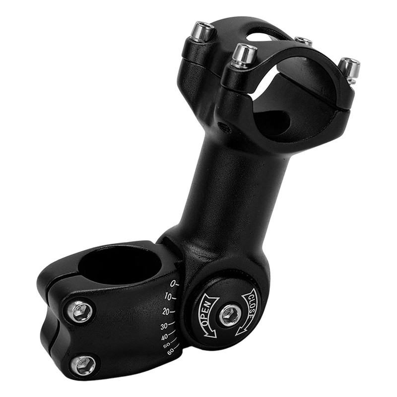 LeBycle Bike Stem 31.8x110mm 60 Degree Adjustable Mountain Bike Handlebar
