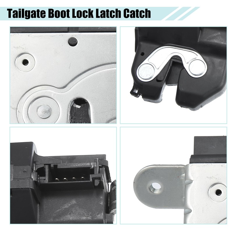 X AUTOHAUX Rear Tailgate Boot Lock Latch for Fiat 500
