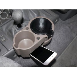 BH3D Printing 1990-1995 Toyota 4Runner Double Cup Holder (2nd gen) - Tan 4WD/2WD Manual