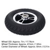 Wheelchair Wheel PU Wheel Alloy Steel Hub Anti Skid Walker