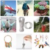 Rybtd 50PCS Flag Pole Clips 50MM Metal Lanyard Snap Spring