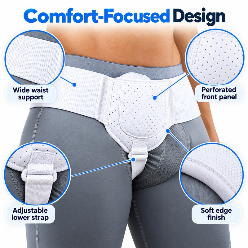 Breathable Inguinal Support Belt for Waist Wear – Adjustable Non-Woven