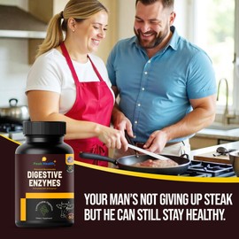 Peak Health Digestive Enzymes for Carnivores – Pharmacist Formulated 60 Count - for Meat, Carbs, Fat, Milk and Vegetable Digestion – 8 Week Supply – Made in USA