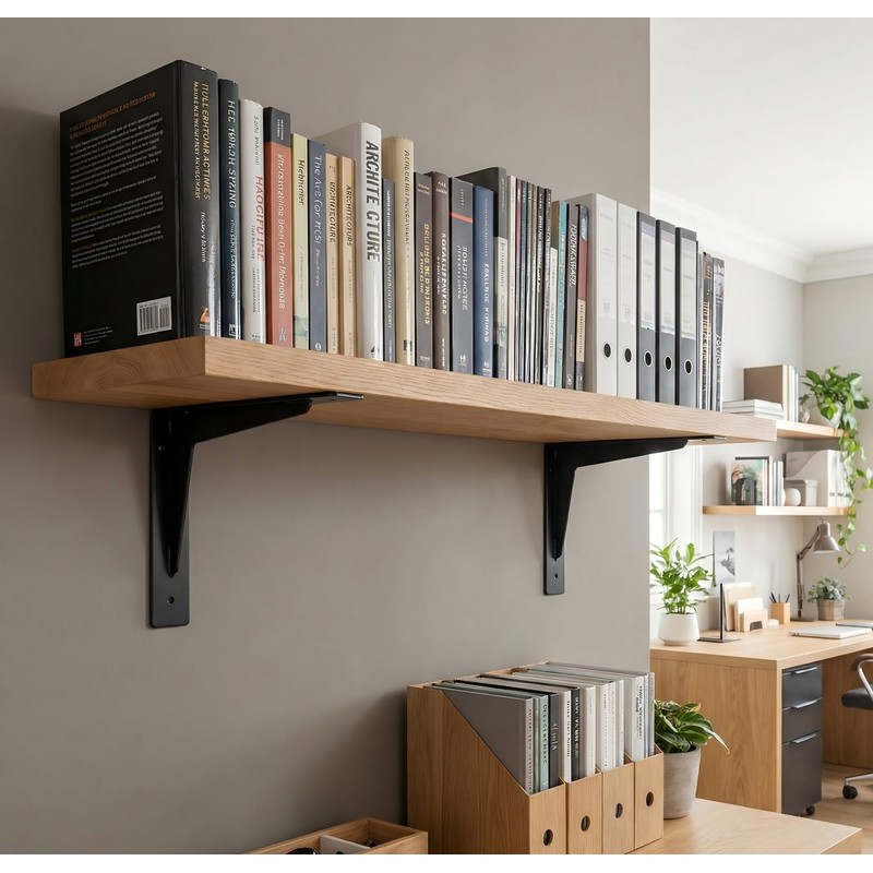 4 Pack 6 x 14 Inch Heavy Duty Shelf Brackets,