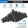 Eoppen 230Pcs SAE Roll Pin Assortment Set - Slotted Spring