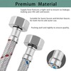 Faucet Supply Lines, 24 inch Faucet Hose Connector, Bathroom Kitchen