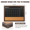 4 THOUGHT Chalkboard Calendar Corkboard Combo, 18" x 24" Bulletin