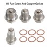 M18*1.5 Magnetic Oil Drain Plug, Stainless Steel Drain Plug with