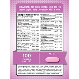 Nature's Truth Multivitamin for Women with Iron | 100 Pills | Non-GMO & Gluten Free Supplement | ABC Complete