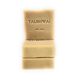 Natural Handcrafted Cucumber-Mint Soap handcrafted with olive, coconut, castor oils, shea butter, and sustainable palm oil, peppermint and eucalyptus essential oils, colloidal oats and spinach powder.