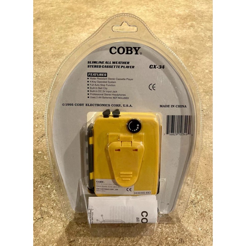 Coby CX-34 All Weather Sports Stereo Cassette Player - Walkman