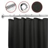 Mebix TRD Cortina de Baño 200x200cm Impermeable, Antimoho con 12
